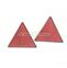Catafaros triangulares rojos