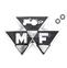 Emblema delantero triangulo MASSEY-FERGUSON