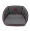 Funda de asiento bordada gris de Massey Ferguson con borde rojo