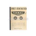 Libro de mantenimiento FARMALL H et HV