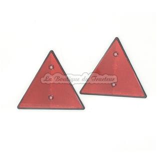 Catafaros triangulares rojos