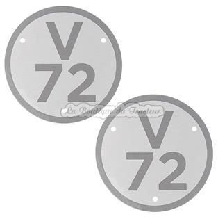 Placas para tractores Renault modelo V72 (la par)