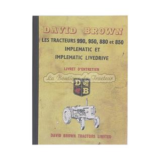 Manual de mantenimiento David Brown 990, 950, 880 y 850 IMPLEMATIC