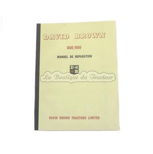 Manual de reparación David Brown 850 y 950